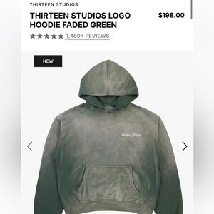 NWT thirteen studios hoodie size medium